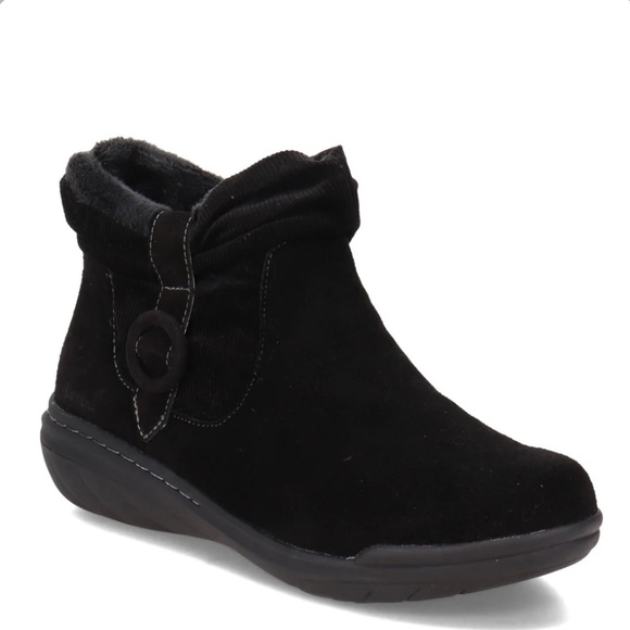 Jambu Hickory Women's Black Suede Water Resistant Ankle Bootie Size 6 - Picture 2 of 5